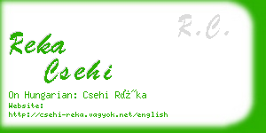 reka csehi business card